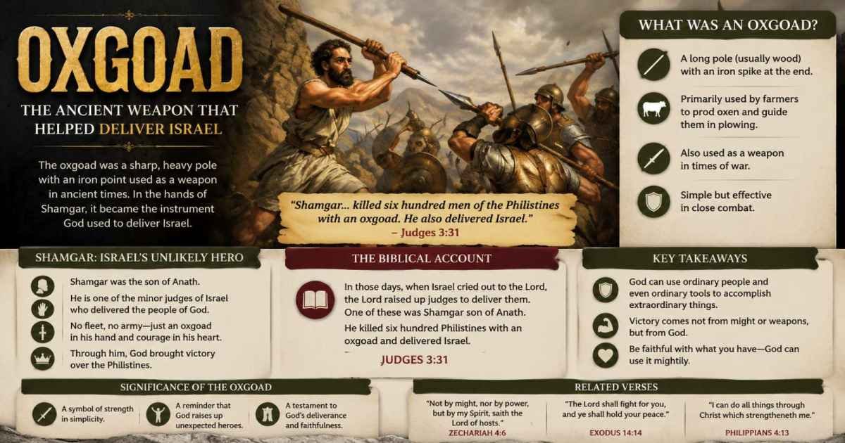 Oxgoad : Meaning, Biblical Definition, History, and Spiritual Significance