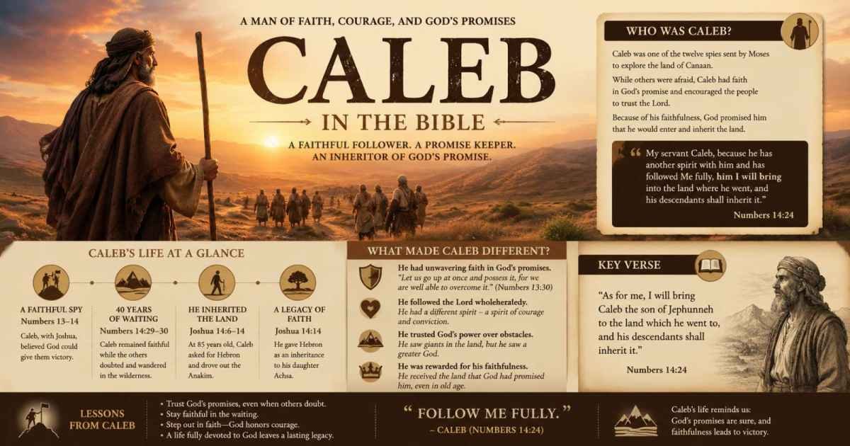 Caleb in the Bible : The Complete Guide to His Story, Faith, and Lasting Legacy